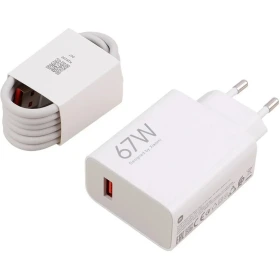 شارژر شیائومی مدل MDY-11-EZ توان 67 وات دو پین همراه کابل