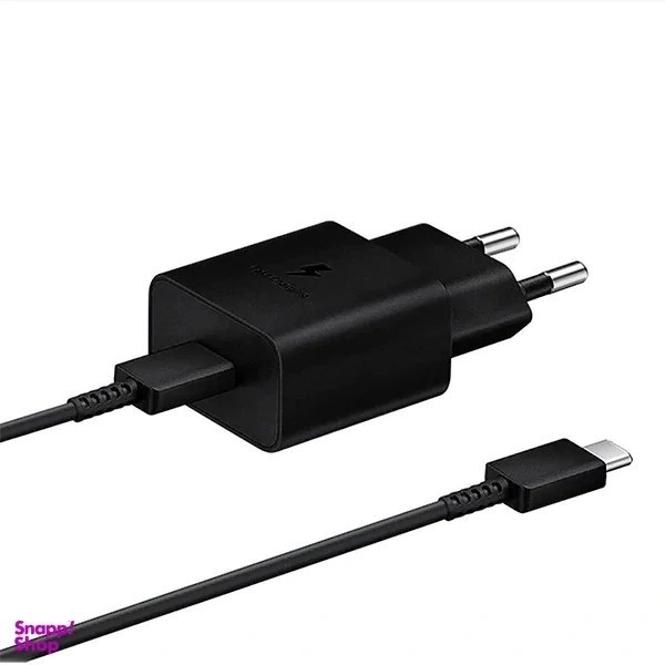 شارژر سامسونگ مدل EP T2510 توان 25 وات دو پین همراه کابل